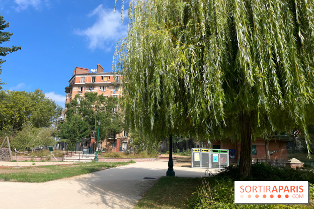 Le square Séverine, grand espace vert du 20e arrondissement