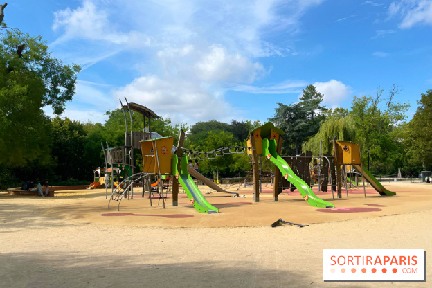 Le square Séverine, grand espace vert du 20e arrondissement