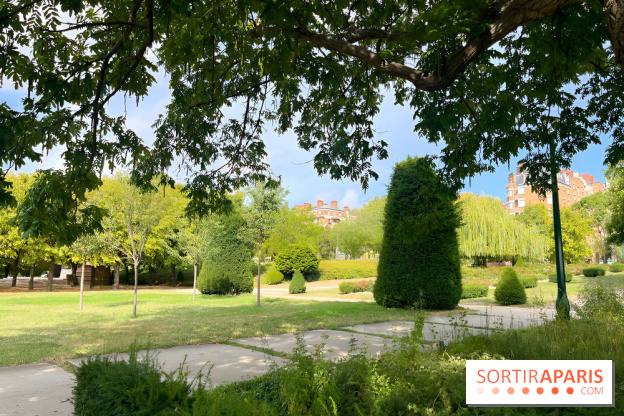 Le square Séverine, grand espace vert du 20e arrondissement