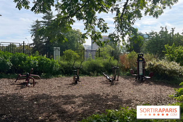 Le square Séverine, grand espace vert du 20e arrondissement