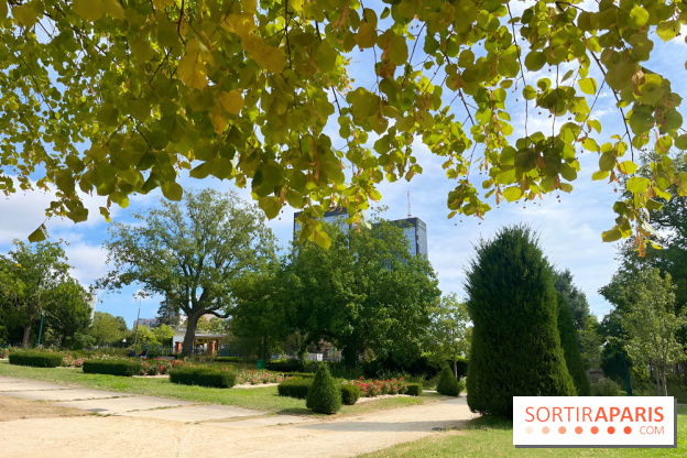 Le square Séverine, grand espace vert du 20e arrondissement