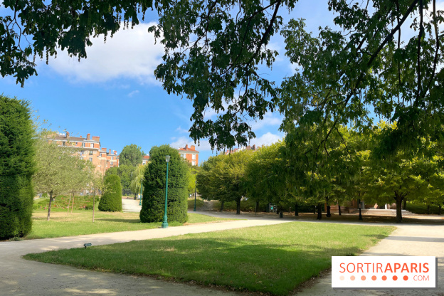 Le square Séverine, grand espace vert du 20e arrondissement