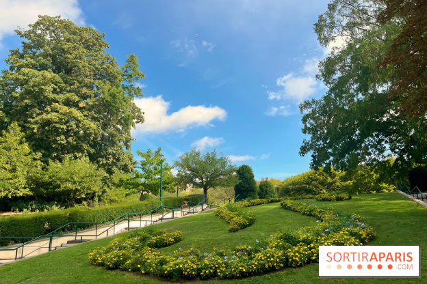 Le square Séverine, grand espace vert du 20e arrondissement