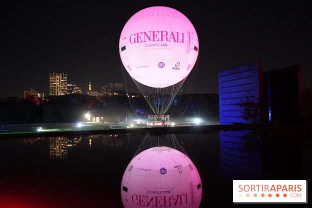 Parc de l'Étrange 2026 : Ballon captif rose Generali Climate Lab au parc André-Citroën