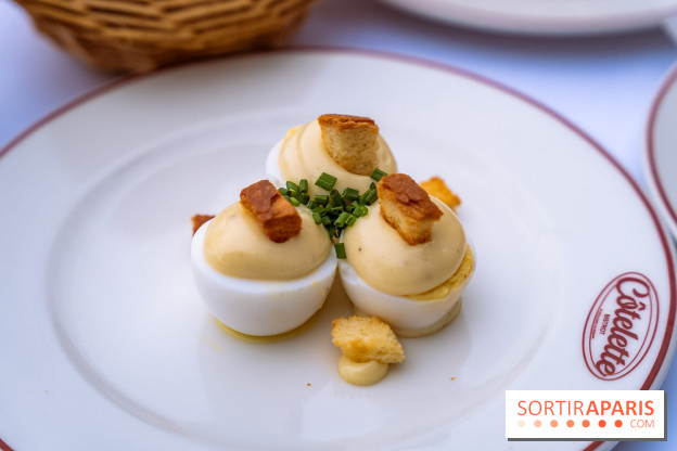 Côtelette : le bistrot en rooftop du Printemps Haussmann - , oeufs mayo