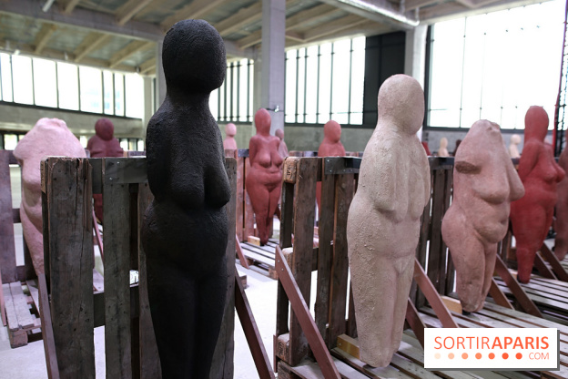 Les Vénus dionysiennes de Prune Nourry à la gare Saint-Denis - Pleyel, nos photos