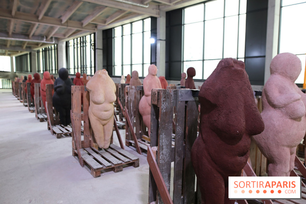 Les Vénus dionysiennes de Prune Nourry à la gare Saint-Denis - Pleyel, nos photos