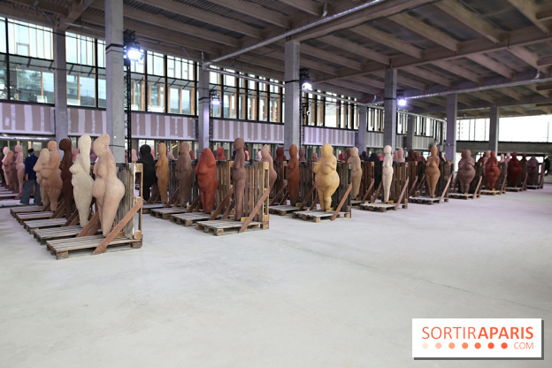 Les Vénus dionysiennes de Prune Nourry à la gare Saint-Denis - Pleyel, nos photos