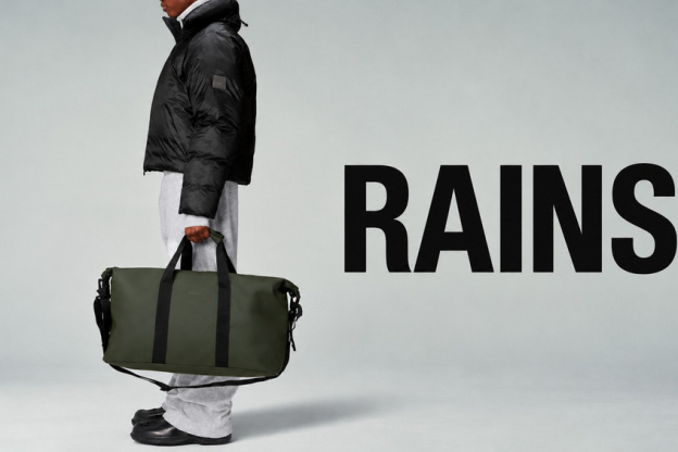 Campagne #37936 - Publicité minimaliste RAINS avec modèle et sac 马会