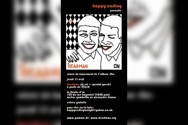 soirée happy ending presente le nouvel album de HEADMAN + l'aftershow mogwai