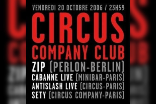 ZIP/ CABANNE live / ANTISLASH live / SETY