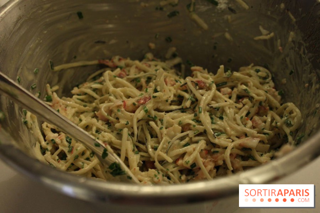 Cours de cuisine spécial Homard à l'Ecole Ducasse : rémoulade de radis noir