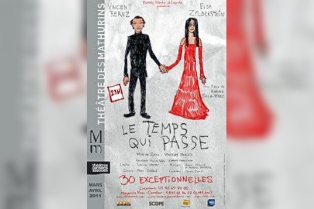 Le Temps qui passe, théâtre des Mathurins, Elsa Zylberstein, Vincent Pérez