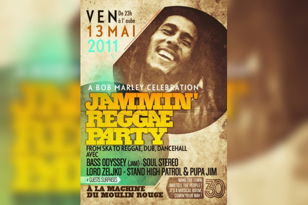 Bob Marley, Machine du Moulin Rouge, Jamming Reggae Party