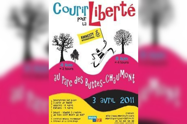 courir pour la liberté, buttes chaumont