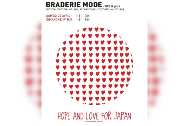hope and love for japan, braderie mode