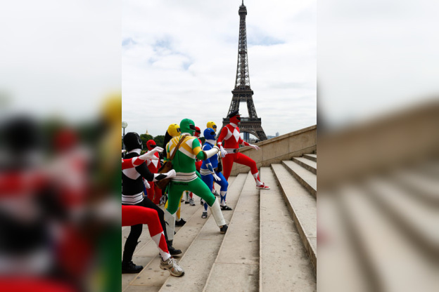 Le Flash Mob Power Ranger à Paris