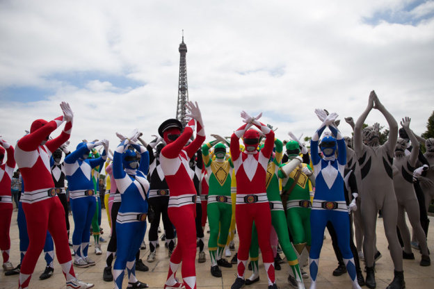 Le Flash Mob Power Ranger à Paris