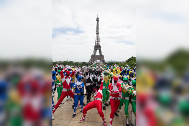 Le Flash Mob Power Ranger à Paris