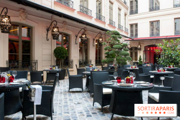 La terrasse du Buddha Bar Hotel Paris