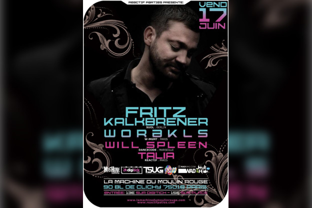 Fritz Kalkbrenner, La Machine, soirée