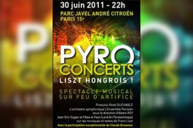 Pyroconcert, Franz Liszt, Parc André Citroën