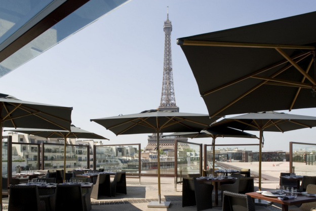 Terrasse, Restaurant, Les Ombres, Musée du Quai Branly, Tour Eiffel, Paris