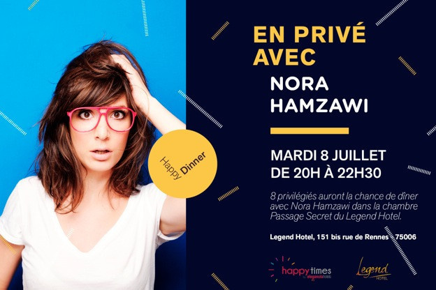 Happy Diner avec Nora Hamzawi au Legend Hotel