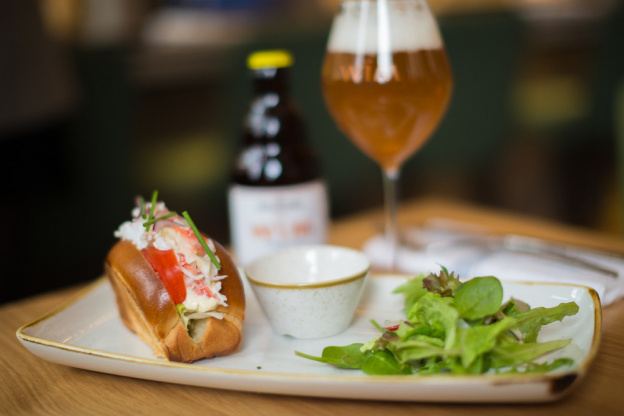 Rolls et bières chez Crabe Royal