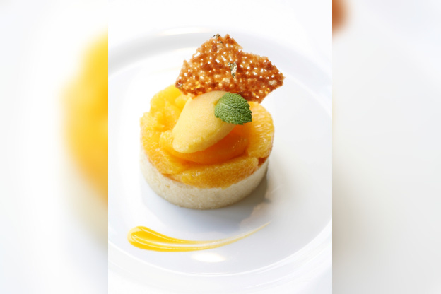 Fiadone païsanu aux citrons et sorbet clémentine