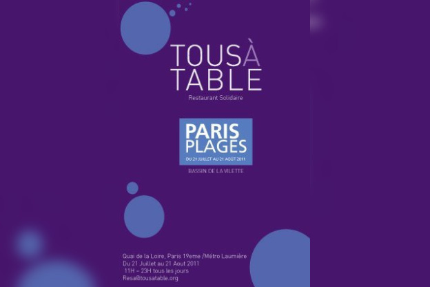 Tous à table, paris plages