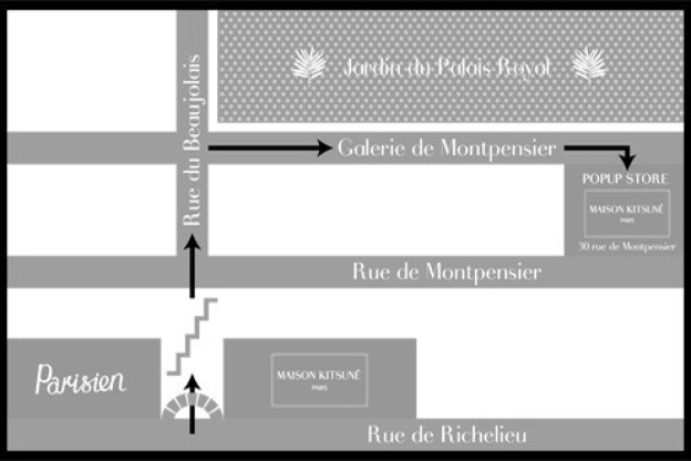 Pop up store Maison Kitsuné au Palais Royal 