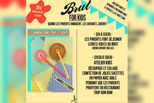 Une journée enfant au restaurant Brut