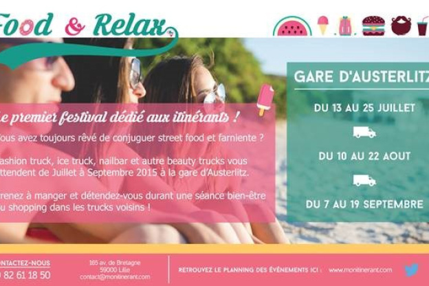 Le food and relax festival à la Gare d'Austerlitz