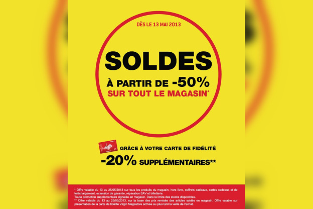 virgin soldes avant fermeture