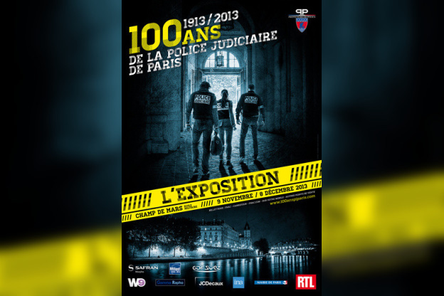 exposition 100 ans de la Police Judiciaire Champ de Mars
