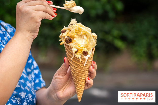 Insolite, la glace panettone de Christophe Louie à découvrir l'été à Paris