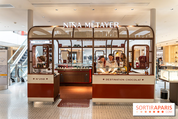 Nina Métayer ouvre "Destination Chocolat" à la Samaritaine