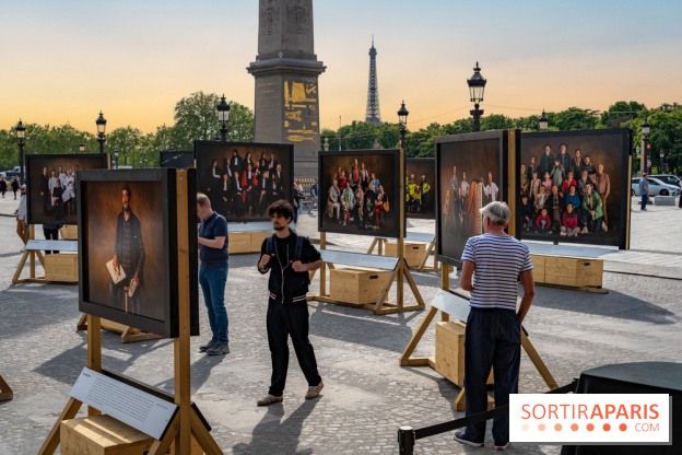 Vivre Ensemble de Yann Arthus‑Bertrand : exposition et studio photo sur la place de la Concorde