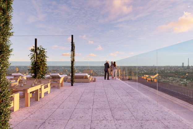 Un immense rooftop de 500 m2 avec resto bistronopmique, se prépare à la Défense
