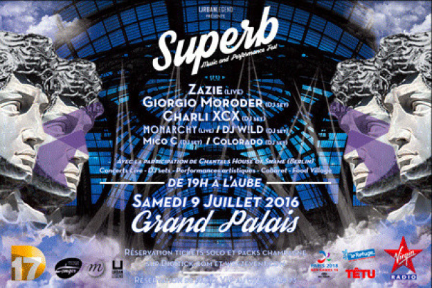 Superb au Grand Palais avec Zazie, Giorgio Moroder...