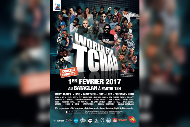 Concert World For Tchad au Bataclan de Paris en 2017