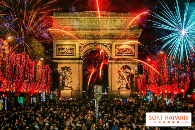 Nouvel an 2020 sur les Champs Élysées : spectacle et feu d'artifice sur l'Arc de Triomphe