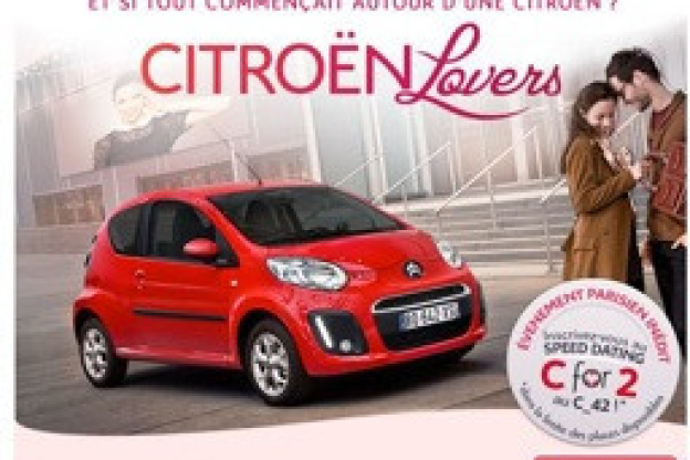 Citroën organise un speed dating pour la Saint Valentin, citroën lovers