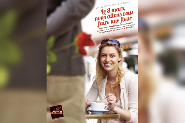 journée de la femme, offrir une fleur