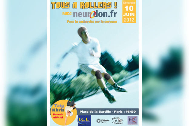 Tous à roller 2012 à Paris avec le Neurodon