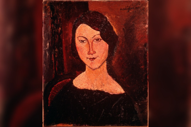 modogliani, jeune femme au corsage noir