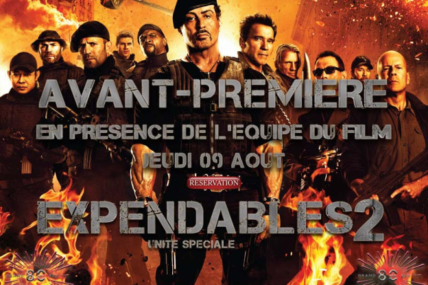 Expendables 2 en avant-première au Grand Rex avec l'équipe du film