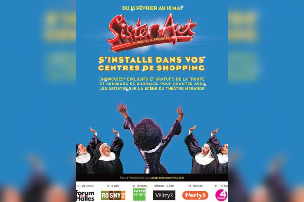 Sister Act s'invite dans les centres de Shopping d'Ile de France