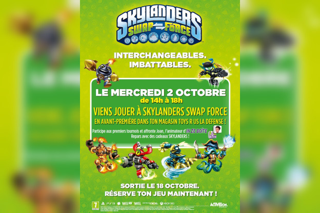 Grands Tournois Skylanders Swap Force au Toys de la Défense